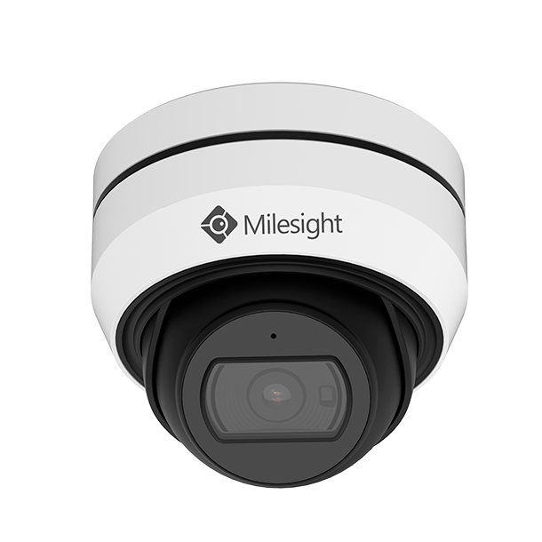 Billede af Milesight AI mini vandal dome kamera, 5MP, 2,8mm, hvid