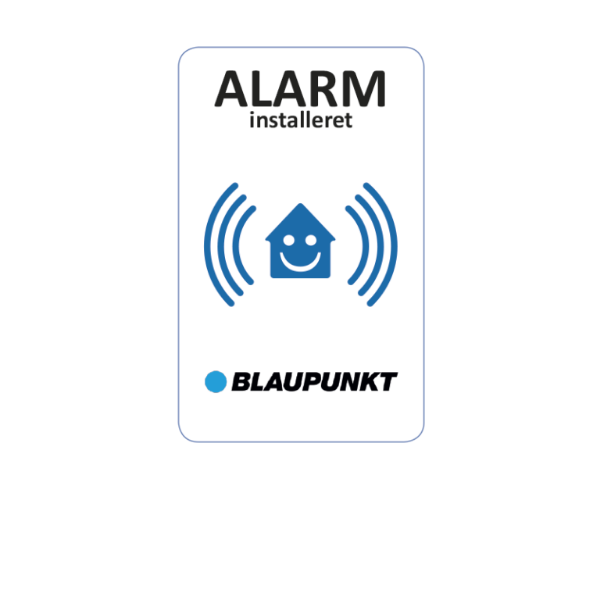 Billede af 8 stk. Blaupunkt alarmklistermærker