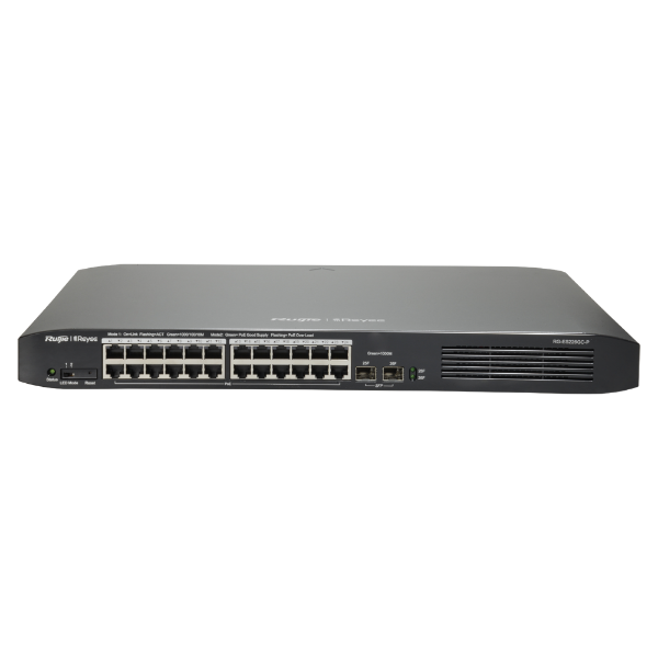 Billede af Reyee PoE 24 x PoE + 2 x SFP CH Switch, PoE, 370W, 10/100/1000, med cloud