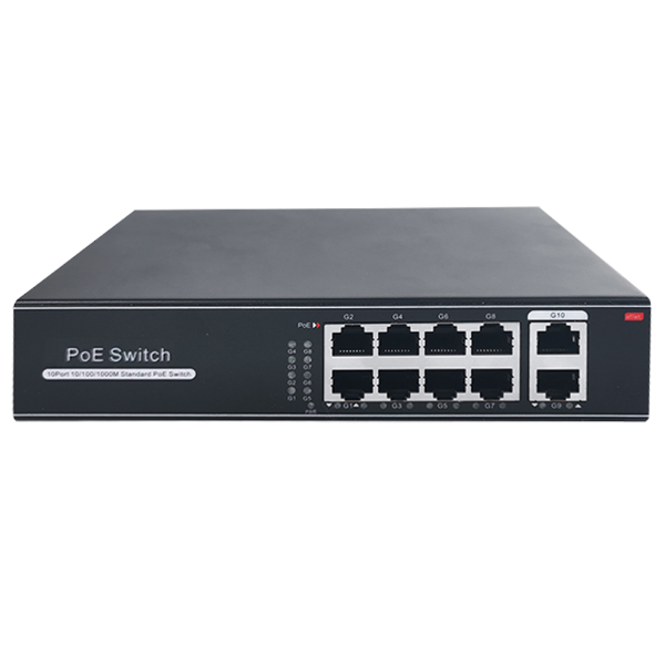 Billede af PoE Switch, 8x PoE + 2x Uplink, 120W, 10/100/1000