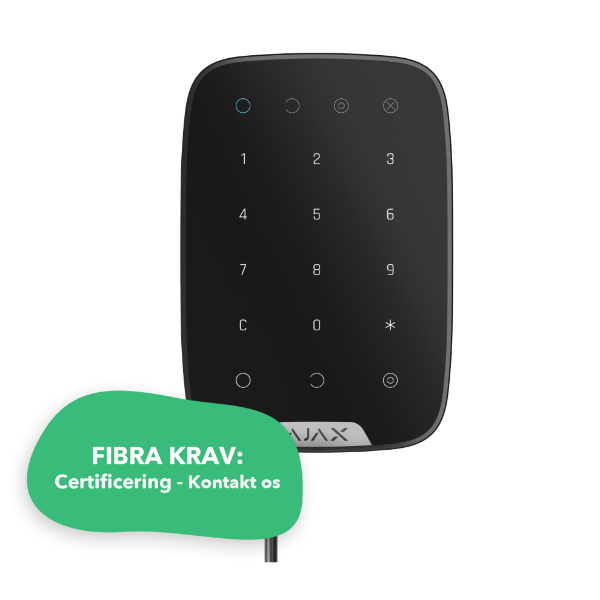 Billede af Ajax Keypad Fibra sort