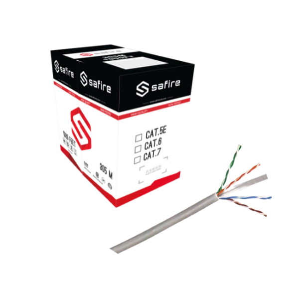 Billede af CAT6A U/UTP, cat 6, 24AWG, LSZH, 100% Cu, Eca, CE, 305m