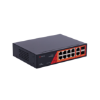 Billede af Safire PoE gigabit Switch 120W, 6 x 30W PoE + 2 x 60W PoE +2 x SFP Link + 2 x Uplink, PoE WatchDog