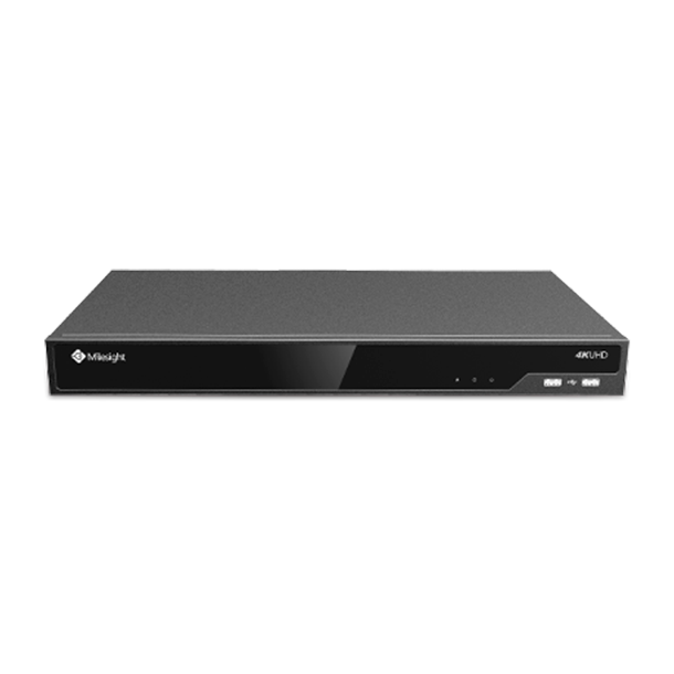 Billede af Milesight NVR, 19"" 1U, 16 kanals, 16 x PoE, 2 x sATA, 160 mbps