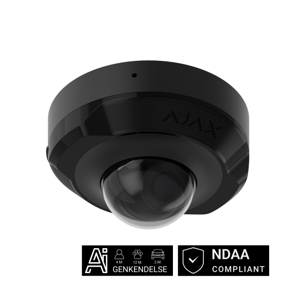 Billede af Ajax DomeCam Mini, 8 MP, 4 mm, sort