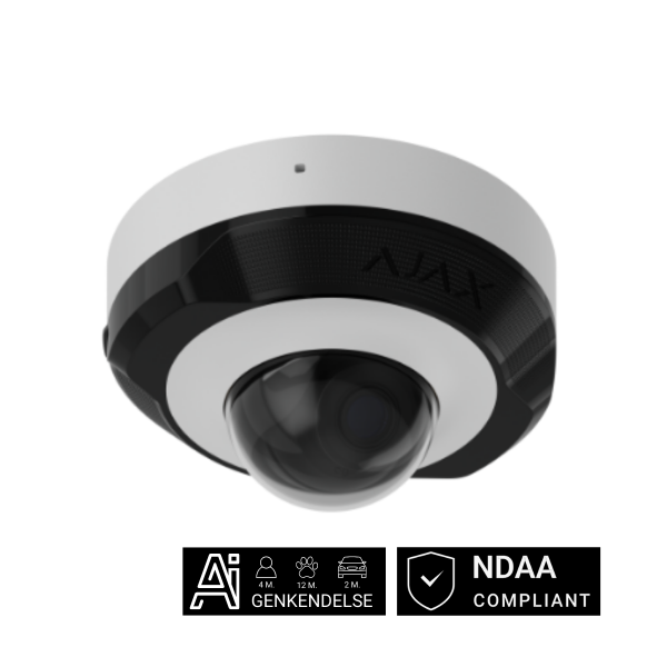 Billede af Ajax DomeCam Mini, 8 MP, 4 mm, hvid