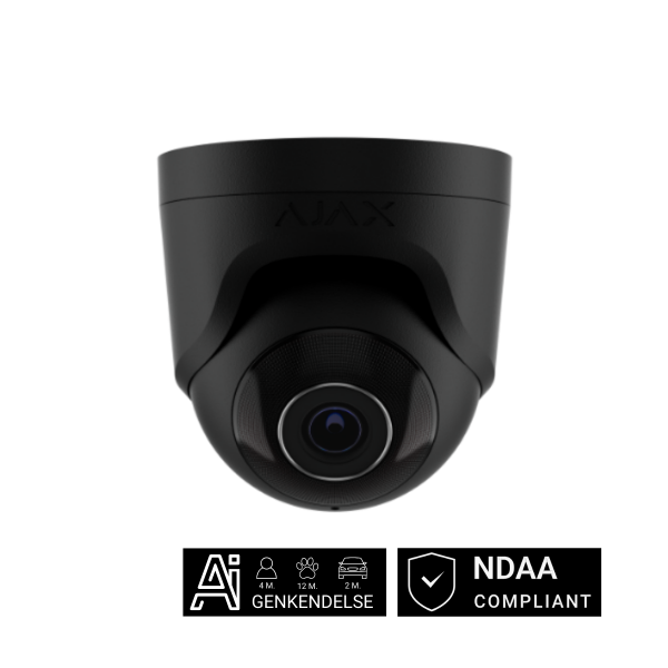 Billede af Ajax TurretCam, 5 MP, 2.8 mm, sort