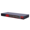 Billede af Safire PoE Switch 300W, 22 x 30W PoE  + 2 x 60W Gigabit PoE  + 2 x Gigabit Uplink, 2 x SFP, WatchDog