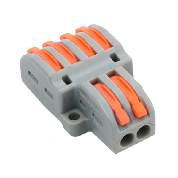 Billede af Safire hurtig connector, 2 ind/4, ud 600V 32A, 28 ~ 12AWG, 10 stk.