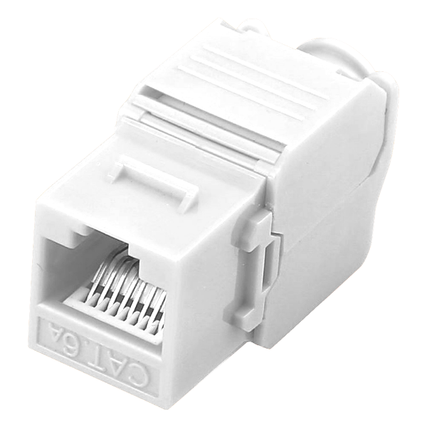 Billede af CAT6A Connectorstik, udgang, RJ45, hvid